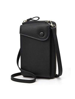 Small Crossbody Bag for Women, Cell Phone Purse Zipper Credit Card Wallet