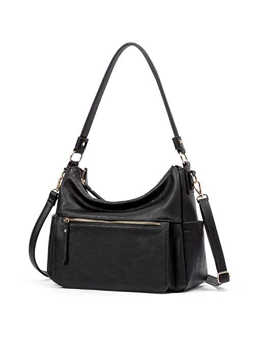 WESTBRONCO Handbags for Women Large Designer Ladies Hobo bag Bucket Purse Faux Leather