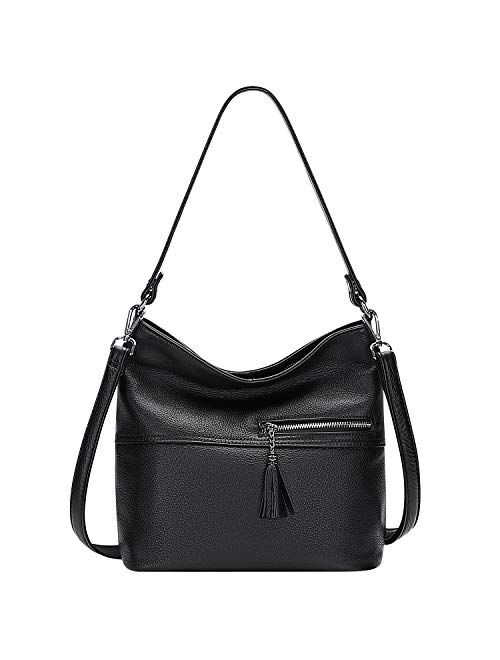 ALTOSY Genuine Leather Purses and Handbags Soft Leather Shoulder Bag for Women Ladies Crossbody Purses Medium