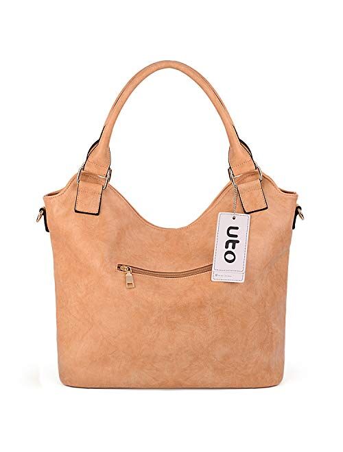 UTO Women Handbags Shoulder Bags Tote PU Leather Handbags Fashion Large Capacity Bags