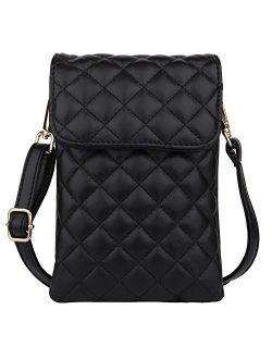 Black Crossbody Bag Lightweight Shoulder Bags Cell Phone Purse for Women
