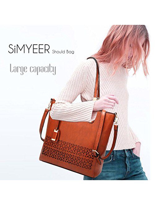 SiMYEER Women Top Handle Handbags Satchel Shoulder Bag for Lady Purse Tote Bag