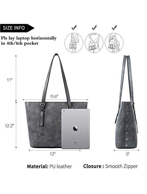 WESTBRONCO Women Leather Handbags Purses Bundle with Hobo Crossbody Bucket Bags