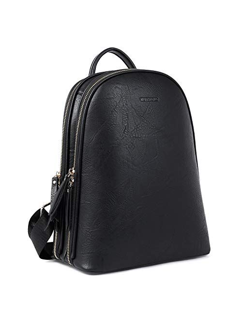 WESTBRONCO Backpack Purse for Women Vegan Leather Fashion Women Backpack Ladies Travel Zipper Pocket Shoulder Bag