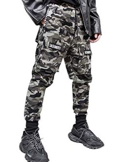 Men's Camouflage Harem Casual Pants Beam Foot with Pocket