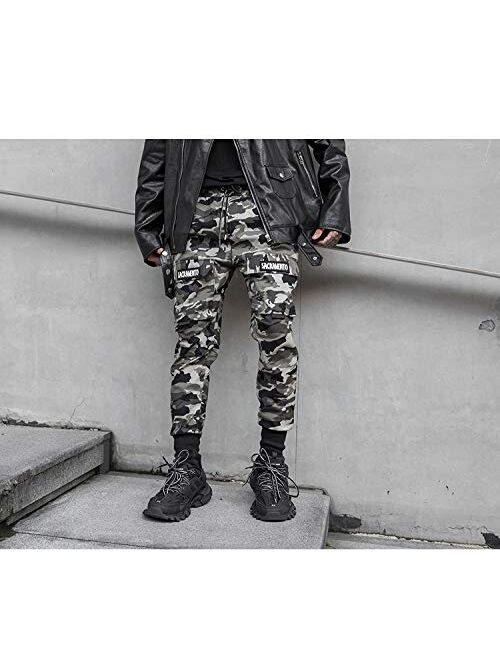 MOKEWEN Men's Camouflage Harem Casual Pants Beam Foot with Pocket