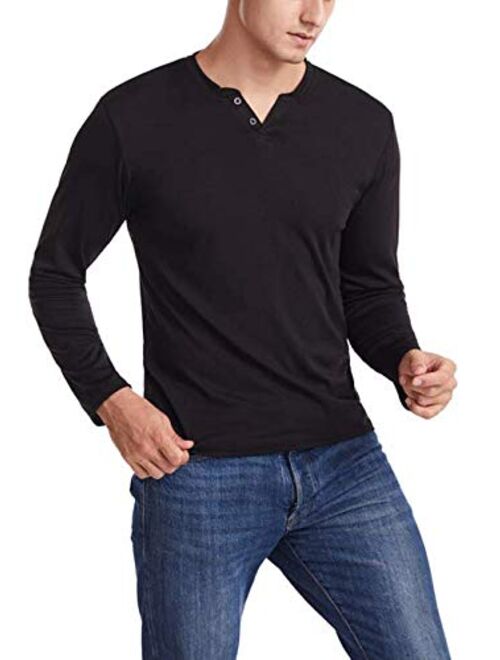 HONIEE Men's Cotton Lightweight Quarter Zip Shirt