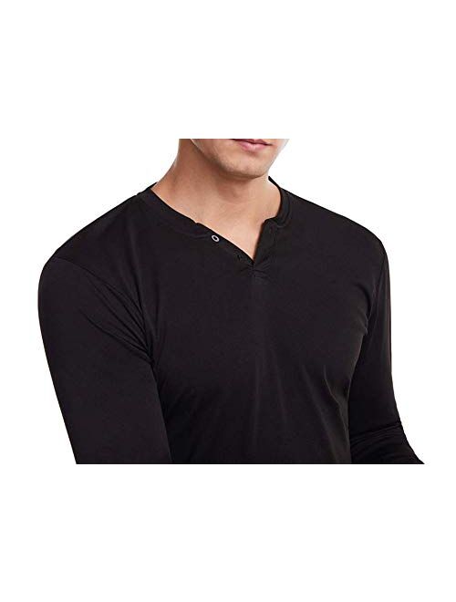 HONIEE Men's Cotton Lightweight Quarter Zip Shirt