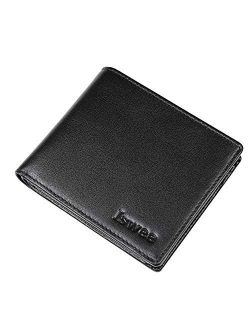 Wallets For Men RFID Blocking With ID Window RFID Blocking Leather Trifold Wallets
