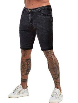 Men's Fashion Ripped Short Jeans Casual Denim Shorts Casual Spandex Lightweight Cotton Pants