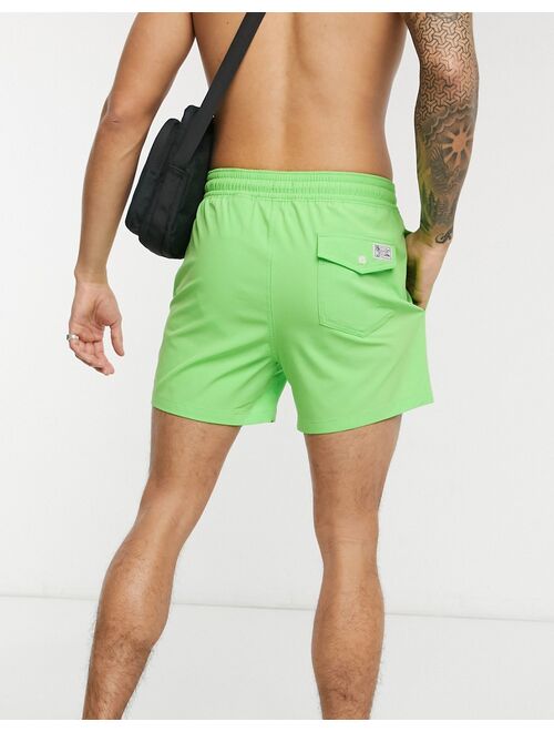 Polo Ralph Lauren player logo slim fit swim shorts in lime