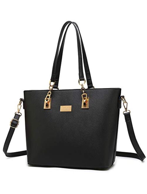 Gift Set Purses for Women Top Handle Satchel Handbags Shoulder Bag Messenger with Wallet 3 PCS Handbags for Women
