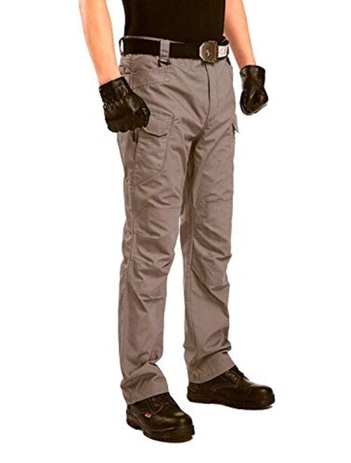 HONIEE Men's Tactical Pants, Water Repellent Ripstop Cargo Pants Hiking Work Pants Outdoor Apparel S-4XL