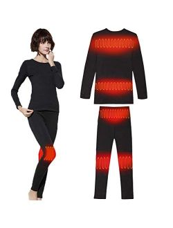 Sunwill Thermal Underwear for Men & Women, Winter Clothing with Heated Baselayer for Indoors, Outdoors, and Sports