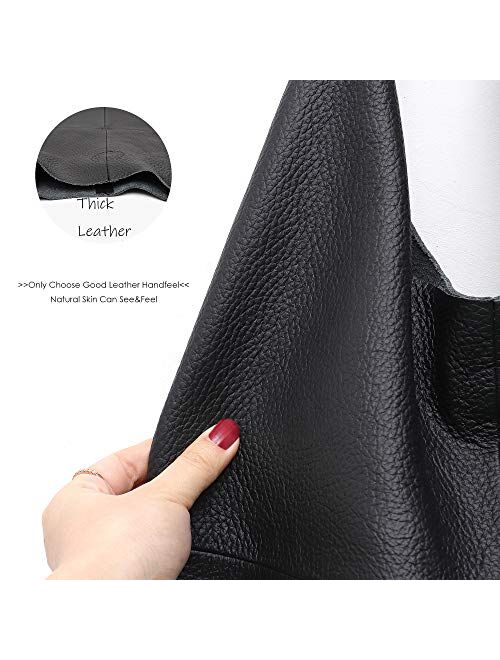 Women's Handbag STEPHIECATH Genuine Leather Slouch Hobo Shoulder Bag Large Casual Handmade Tote Vintage Snap Shopping Bags