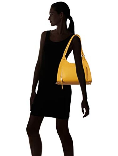 Calvin Klein Ava Saffiano Triple Compartment Hobo Shoulder Bag