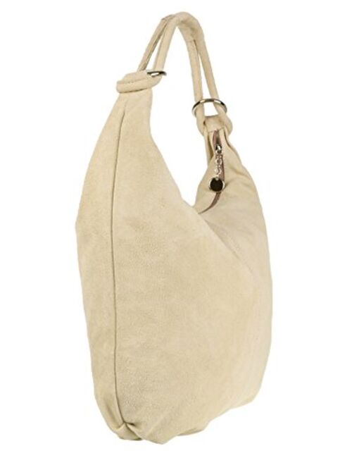 Girly HandBags Italian Suede Leather Shoulder Bag