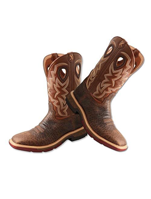 Twisted X Men's 12-Inch Western Work Boots - Casual Ankle Boots Made with Patented CellStretch Comfort Technology and DuraTWX Hybrid Performance Leather