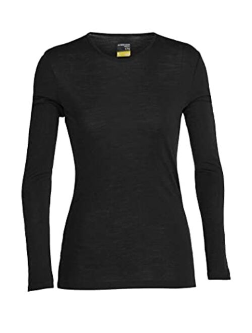 Icebreaker Merino Women's 175 Everyday Cold Weather Base Layer Thermal Long Sleeve Crewneck T-Shirt