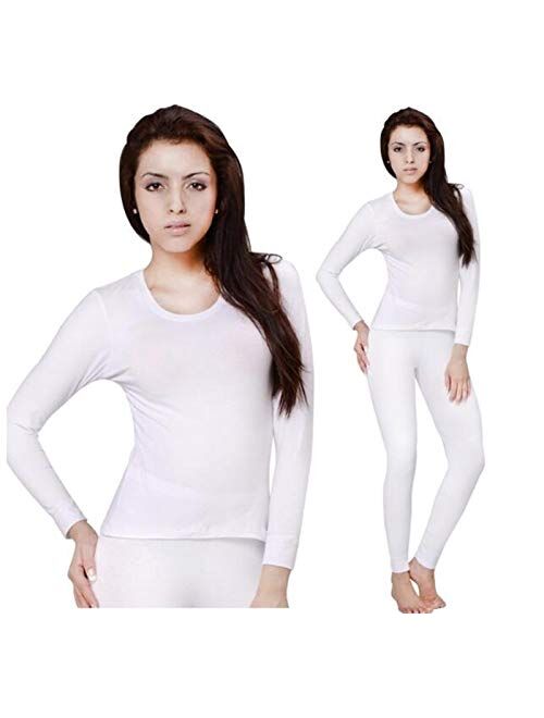  COLORFULLEAF Womens Cotton Thermal Underwear Union