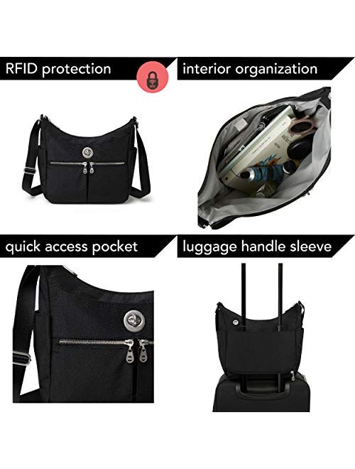 Baggallini Bristol RFID Crossbody Hobo