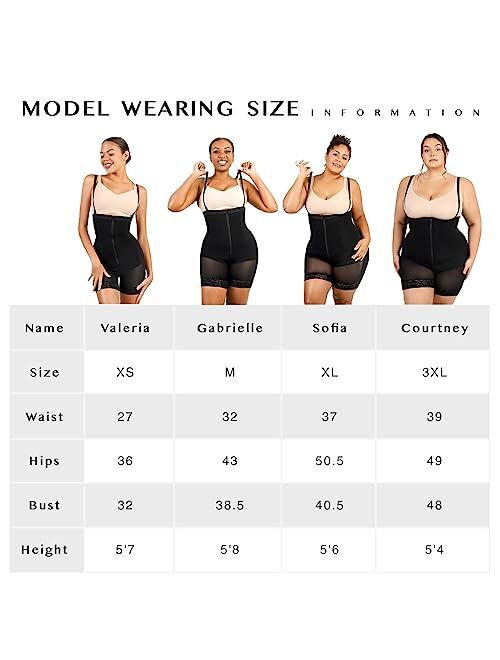 FeelinGirl Fajas Colombianas Shapewear for Women Seamless Firm Triple Control Plus Size Tummy Control Butt Lifter