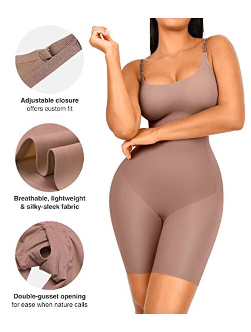 FeelinGirl Shapewear Bodysuit for Women Full Body Shaper Tummy Control Butt Lifter Fajas Comfortable