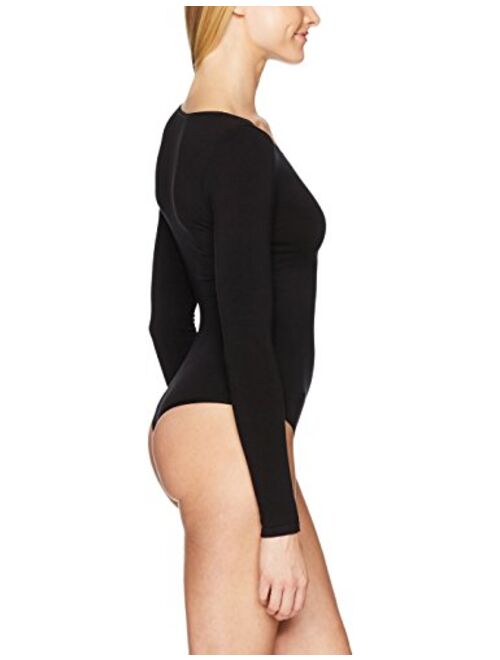 Yummie Women's Long Sleeve Seamless Shaping Thong Bodysuit