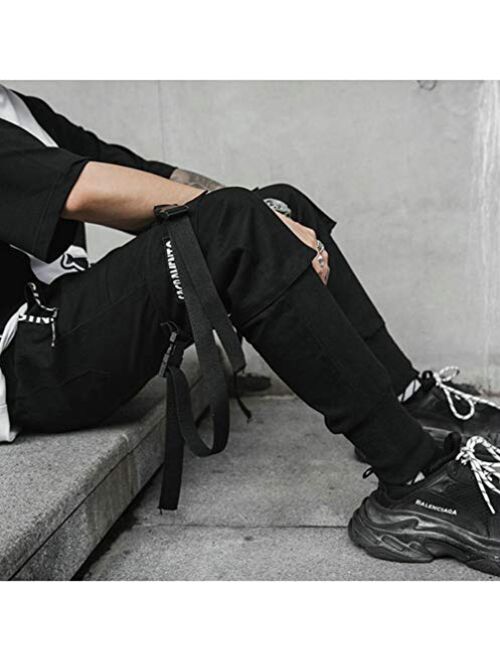 XYXIONGMAO Men's Jogger Pants Techwear Hip Hop Harem Pants Streetwear Tactical Track Pants