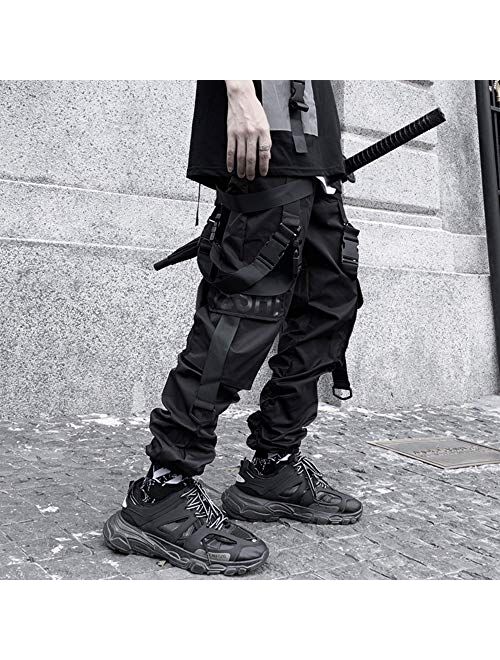 XYXIONGMAO Men's Joggers Streetwear Men Hip Hop Goth Pants Sweatpants Techwear Tactical Black Tactical Urban Joggers Pant
