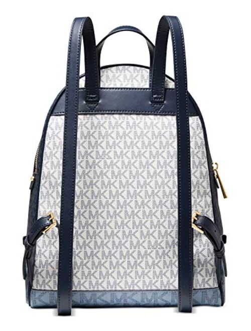 Michael Kors Rhea Zip Medium Backpack Navy Multi One Size