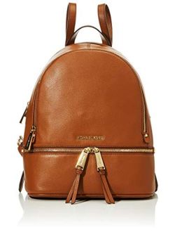 Rhea Zip Medium Leather Backpack, Luggage