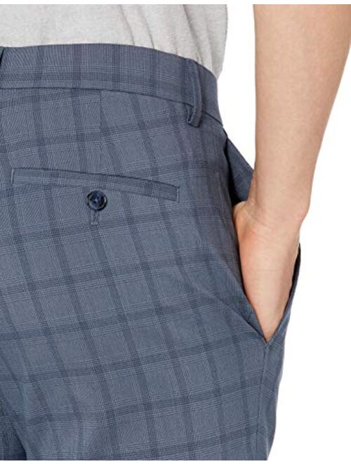 Kenneth Cole REACTION Men's Plaid Stretch Bold Slim Fit Dress Pant