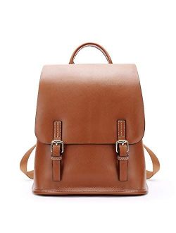 Angle-w Stylish Design,Simple Travel, Shoulder Bag Handbag Leather Large Capacity Uncivilised Korean Leisure Travel Bag Ladies Dual-use Backpack Soft Leather Turgid Let u