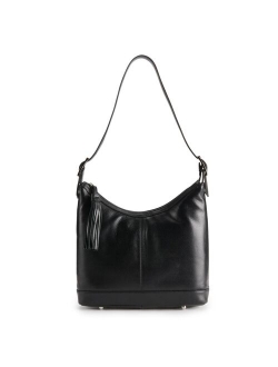 ili RFID-Blocking Classic Leather Hobo Bag