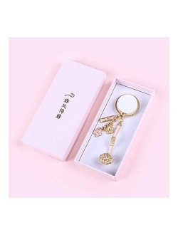 Zanzan Car Keychain,1/5 Pack Metal Key Chains for Women Girl Girlfriend, Bag Charm, Keychain for Car Keys, Gift for Her (Color : 5pack-Full Set)