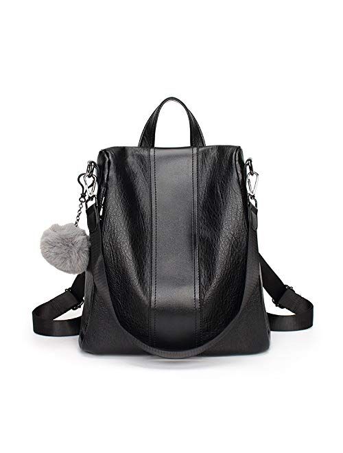 TAHMM Japanese New Shoulder Bag Female Fashion Leather Bag Head Layer Leather Wild Soft Leather Bag Travel Backpack (Color : Caramel Colour)
