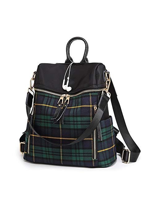TAHMM New Personal Shoulder Bag Female Oxford Cloth Bag Korean Simple Spring Women's Bag Big Capacity Backpack (Color : Green gant)