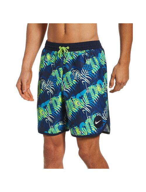 Men's Nike Swim "Just Do It" Tropical Diverge 9-inch Volley Shorts
