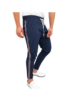 Stoota Mens Chinos Slim Fit Stretch Flat-Front Skinny Dress Pants Lightweight Pant