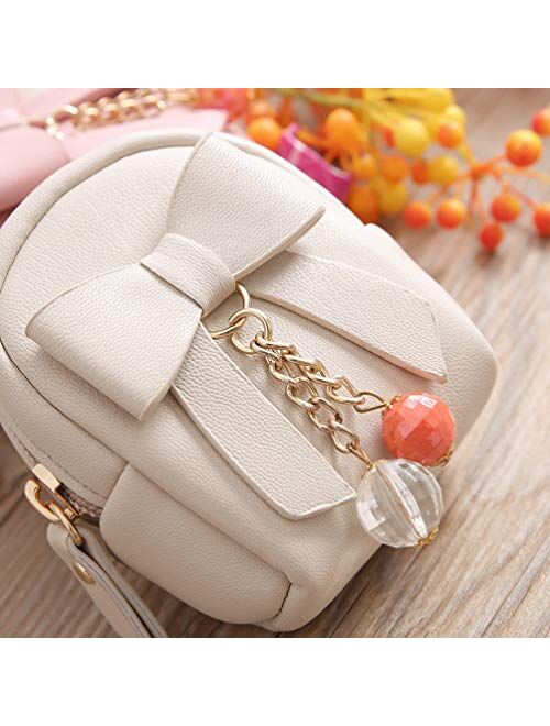 FENICAL Coin Purse Mini Bckpack Coin Pouch Zip Backpack keychain Small Bag Charms for Women Kids