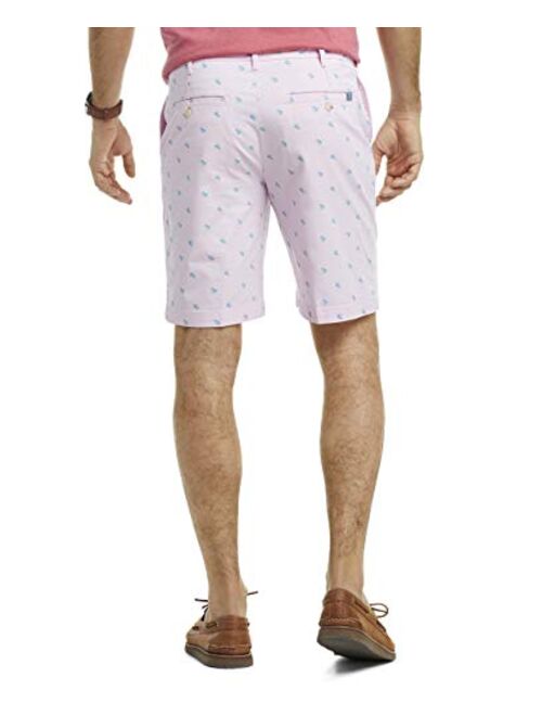 IZOD Men's Big and Tall Saltwater 9.5" Stretch Printed Short