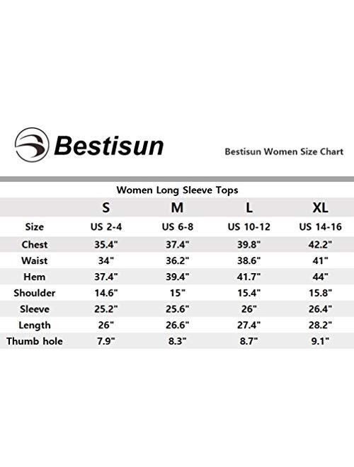 Bestisun Workout Long Sleeve Shirts Backless Top Exercise Clothes Athletic Wear for Women