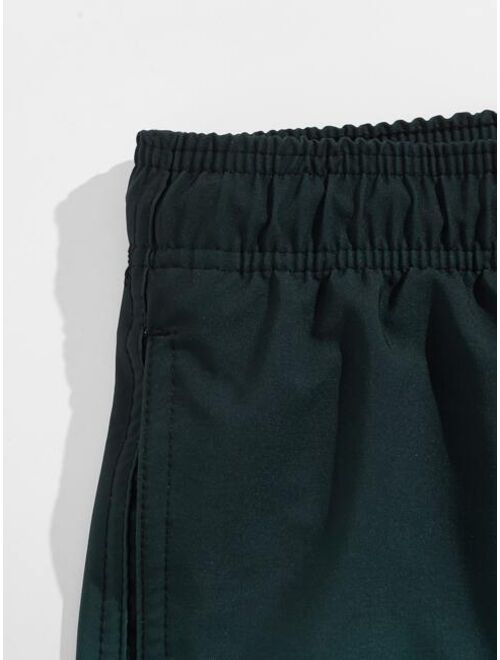 Shein Men Ombre Drawstring Swim Trunks