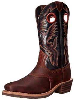 Heritage Roughstock Western Boot - Men's Square Toe Leather Work Boot