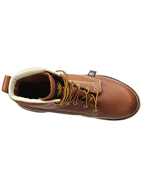 Thorogood Men's American Heritage 6" Tobacco Plain Toe, MAXWear Wedge Non-Safety Toe Boot