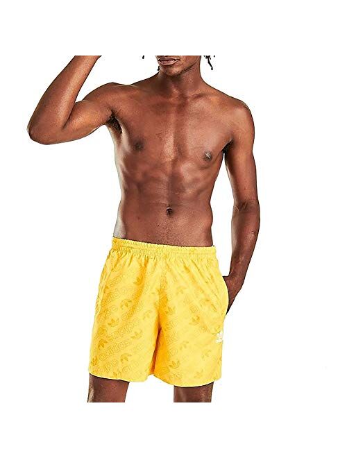 adidas Mens Originals Trefoil Allover Print Swim Shorts Gj5169