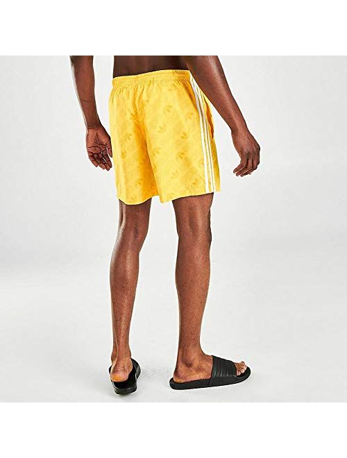 adidas Mens Originals Trefoil Allover Print Swim Shorts Gj5169