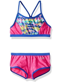 Girls' Swimsuit Two Piece Bikini Boy Short Set