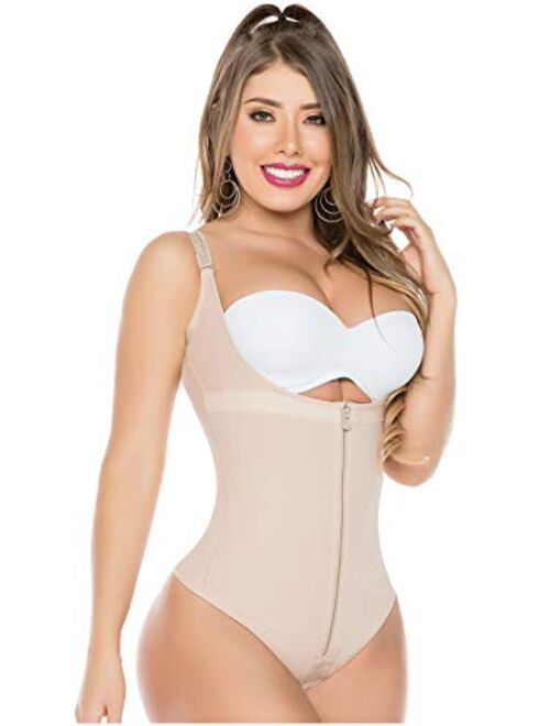 Buy Salome 0351 Fajas Reductoras y Moldeadoras Colombianas Bodysuit Thong Shapewear for Women